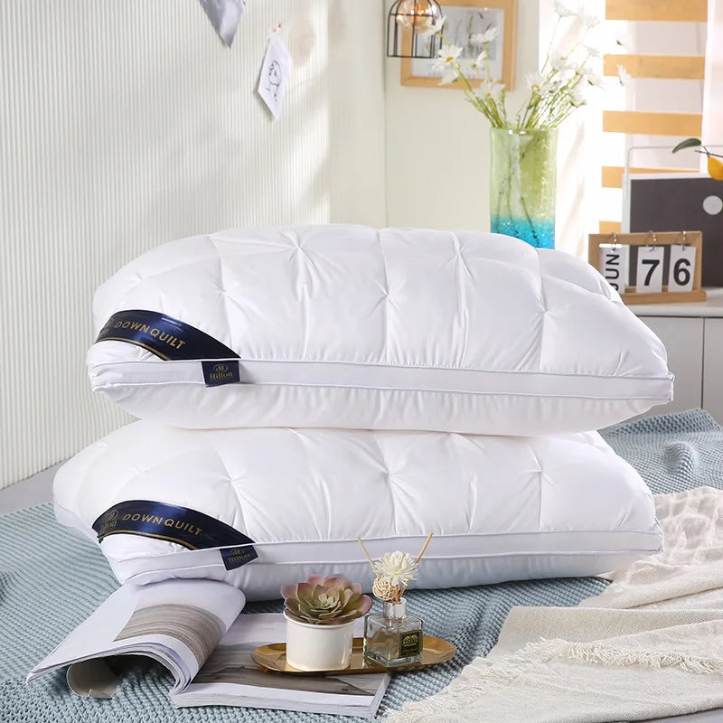 2-Piece Sleep Pillow Set, Soft Supportive Bed Pillows, Suitable for Back, Stomach, or Side Sleeping