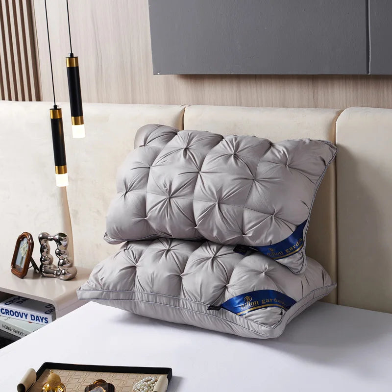 2-Piece Sleep Pillow Set, Soft Supportive Bed Pillows, Suitable for Back, Stomach, or Side Sleeping