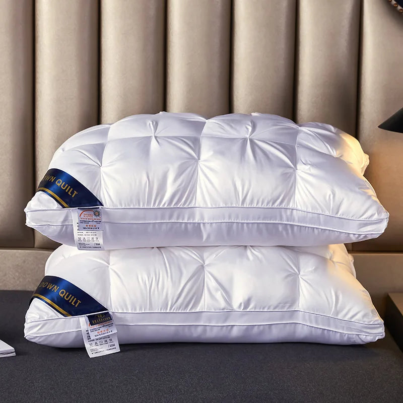 2-Piece Sleep Pillow Set, Soft Supportive Bed Pillows, Suitable for Back, Stomach, or Side Sleeping